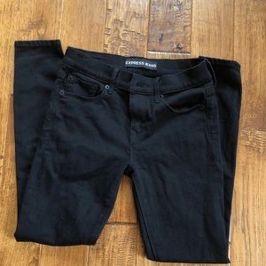 Express Petite Black Midrise Jeggings